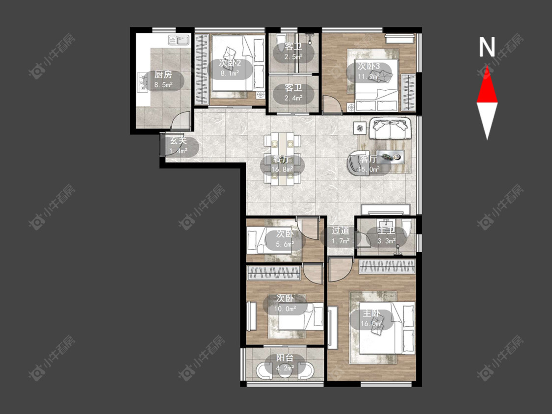 常州凤凰名城在售二手房源户型图_小牛看房
