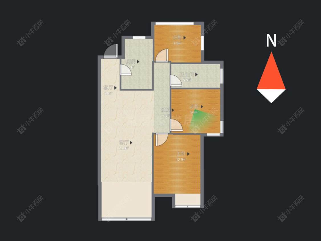 常州绿地香颂花园在售二手房源户型图_小牛看房