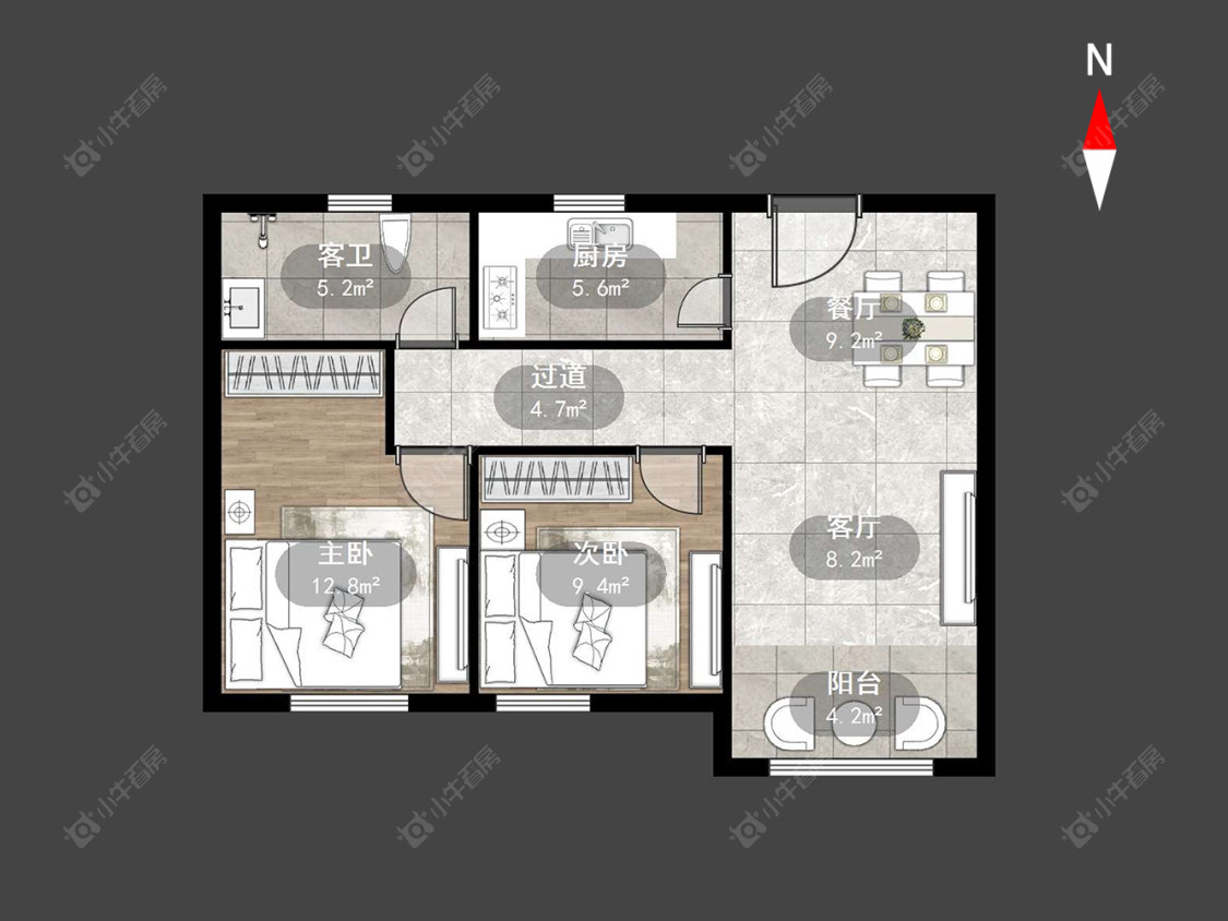 常州悦蓉雅苑在售二手房源户型图_小牛看房