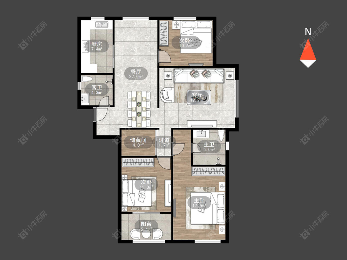 吾悦广场南区房源户型图 常州吾悦广场南区在售二手房源户型图_小牛看房