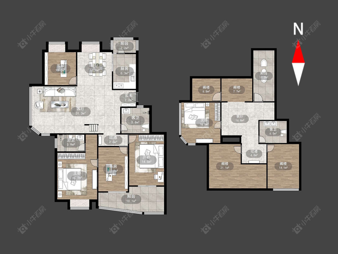 常州天安花园在售二手房源户型图_小牛看房