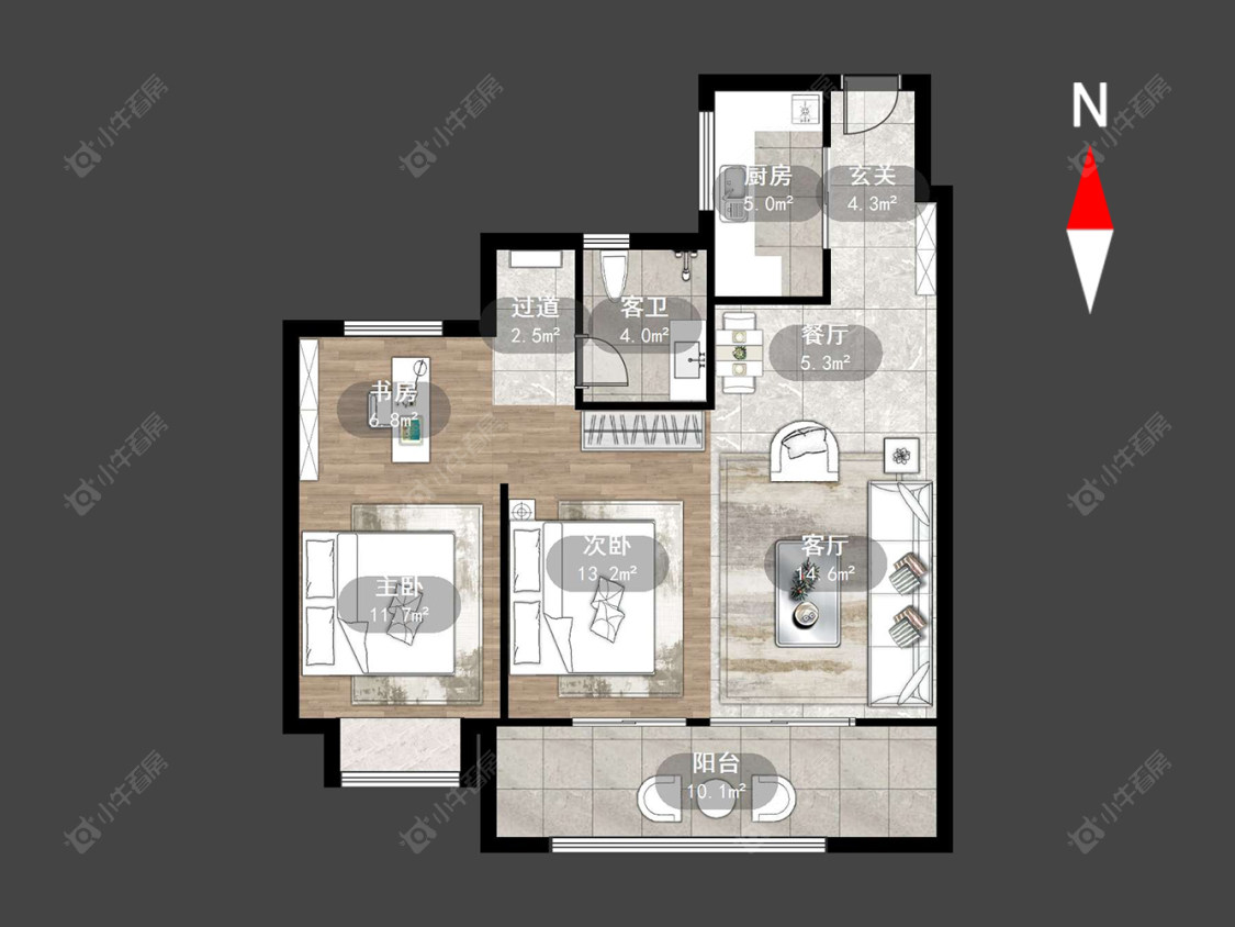 路劲雅居乐城市万象房源户型图 常州路劲雅居乐城市万象在售二手房源户型图_小牛看房