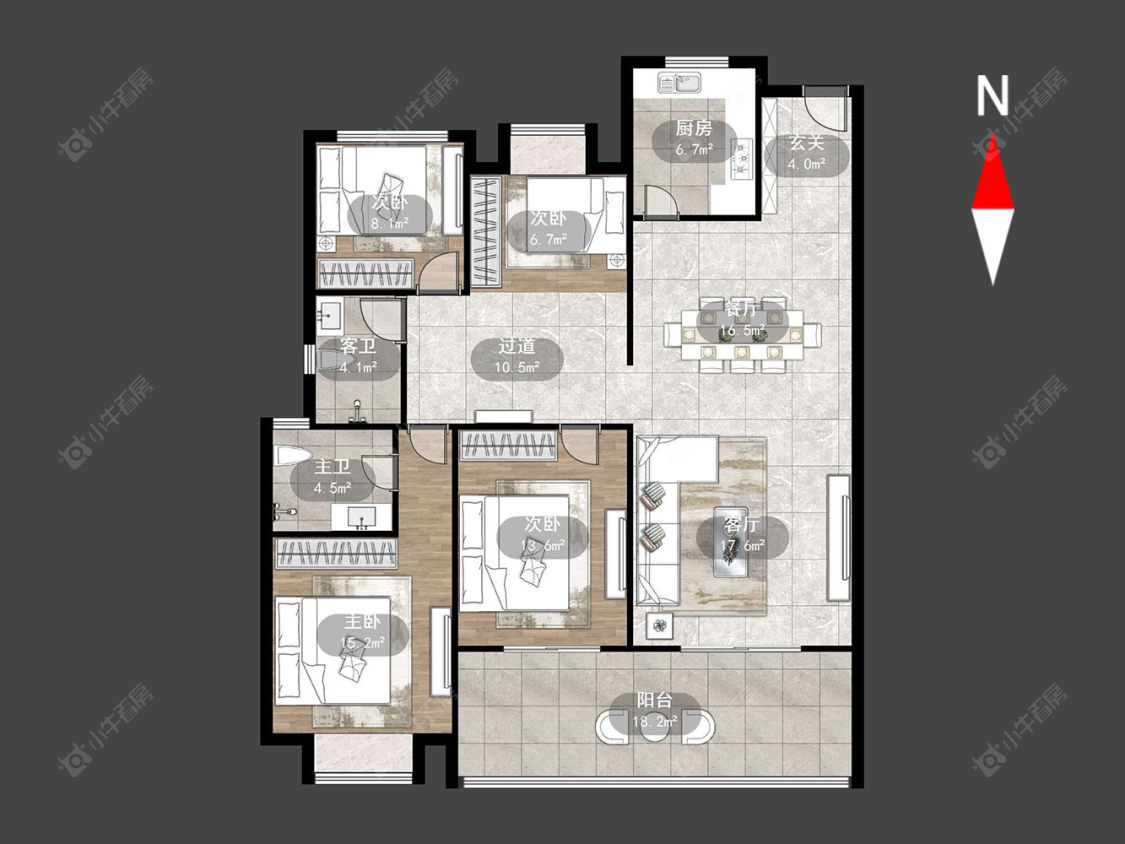 常州路劲城四期在售二手房源户型图_小牛看房