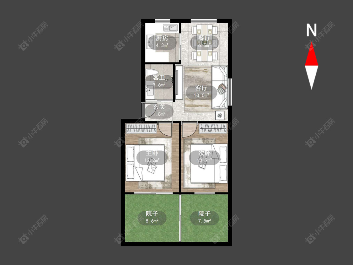 常州勤业五村在售二手房源户型图_小牛看房
