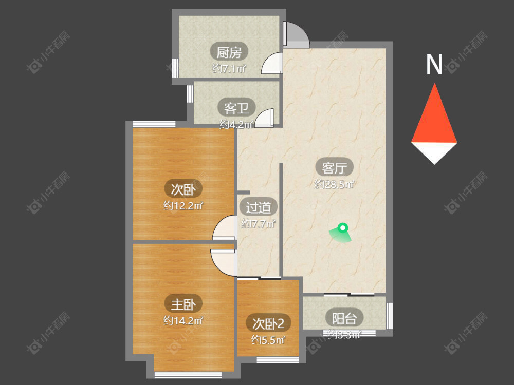 常州外滩1号在售二手房源户型图_小牛看房