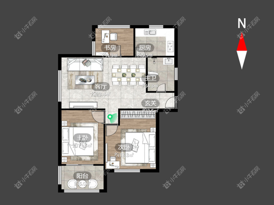 常州嘉顺花园在租房源室内图_小牛看房
