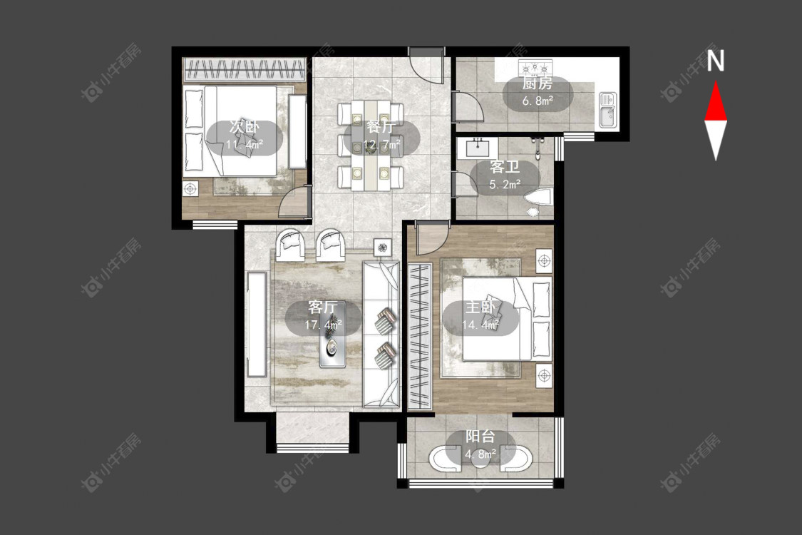 南田雅园房源户型图 常州南田雅园在售二手房源户型图_小牛看房