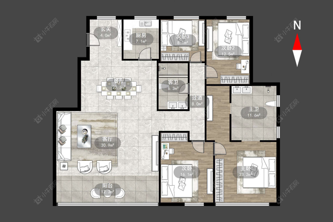 玉兰广场三期房源户型图 常州玉兰广场三期在售二手房源户型图_小牛看房