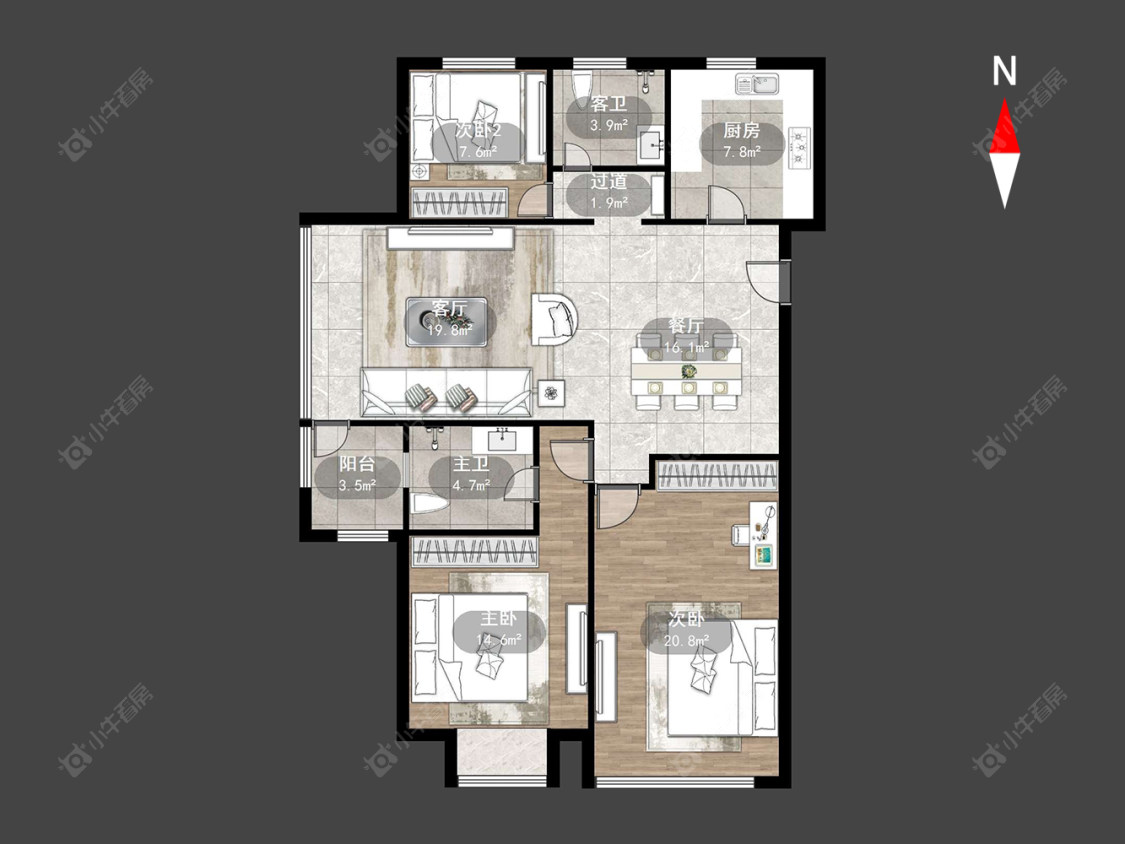 常州弘阳上城在售二手房源户型图_小牛看房