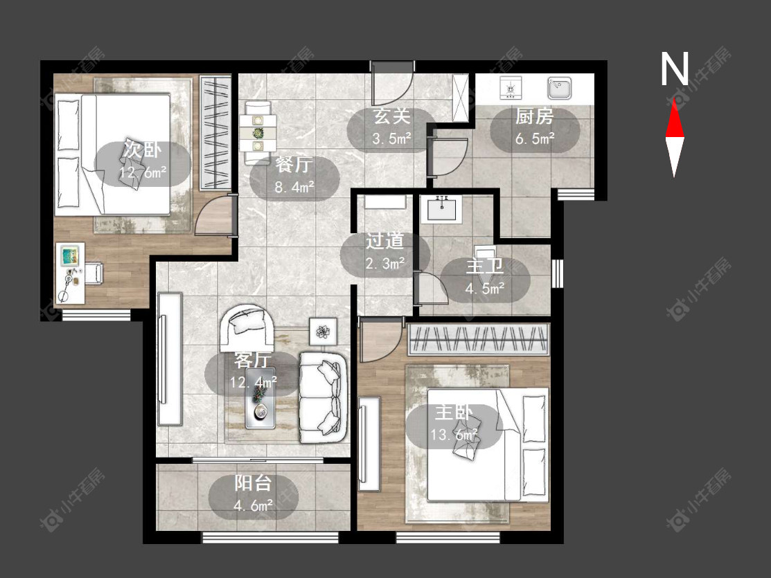 常州朗诗競园在售二手房源户型图_小牛看房