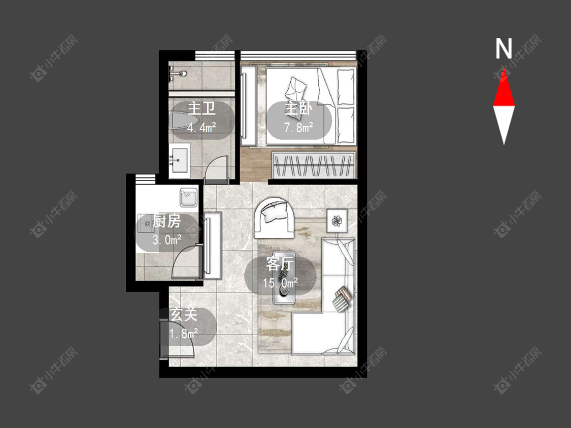 金百国际房源户型图 常州金百国际在售二手房源户型图_小牛看房