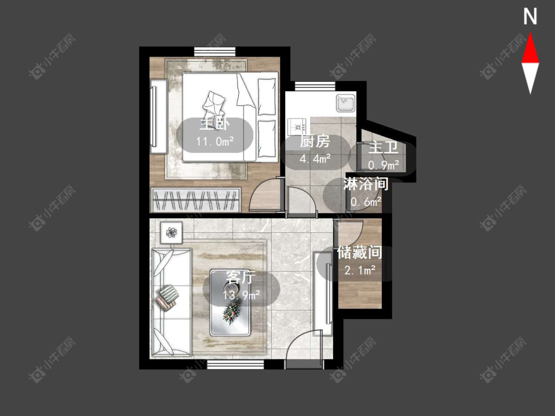 常州博爱弄在售二手房源户型图_小牛看房