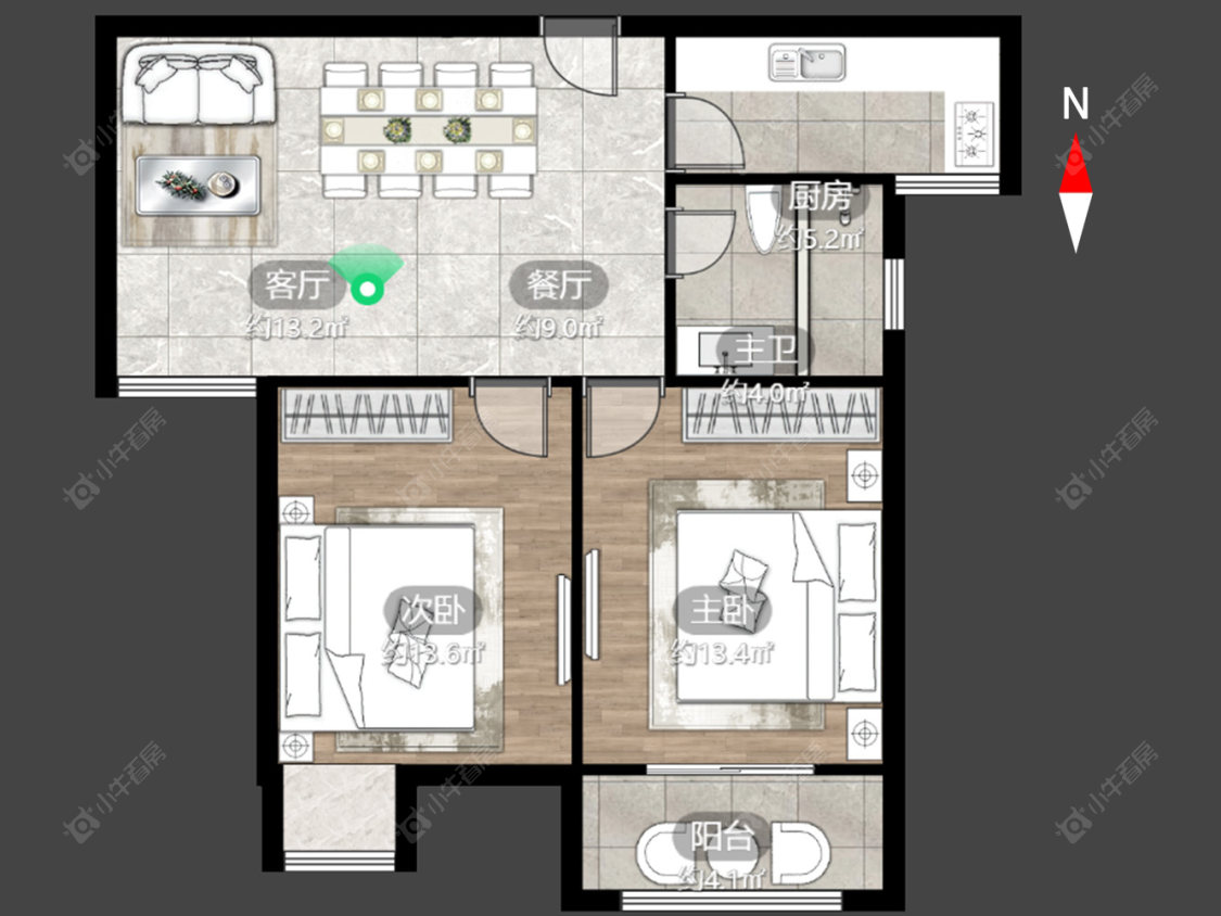 常州顺园八村三期在售二手房源户型图_小牛看房
