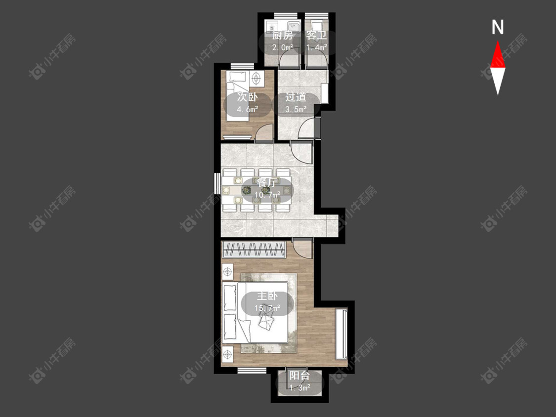 常州工房北区在售二手房房源户型图_小牛看房