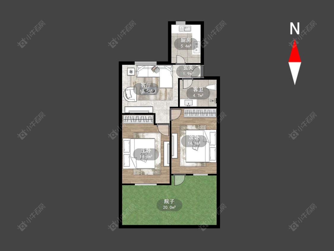 常州翠竹新村南区在售二手房源户型图_小牛看房