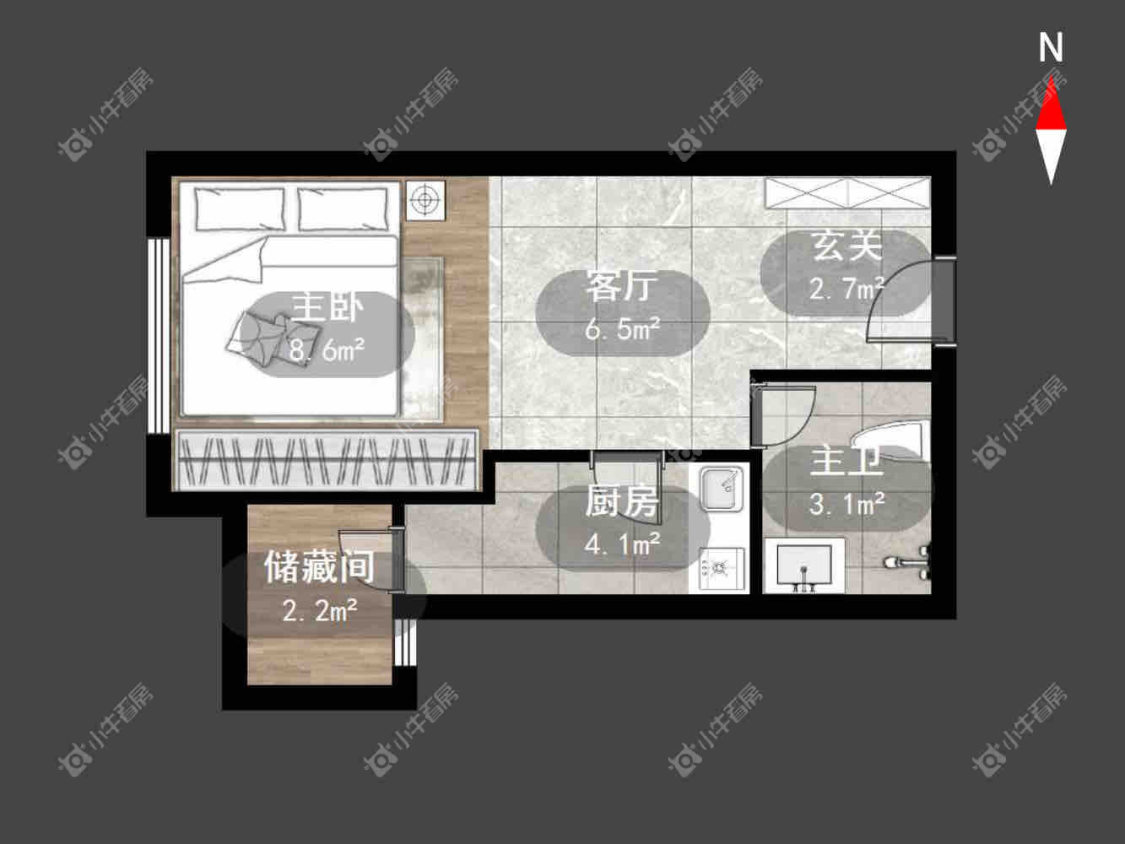 常州东方国际公寓在租房源户型图_小牛看房