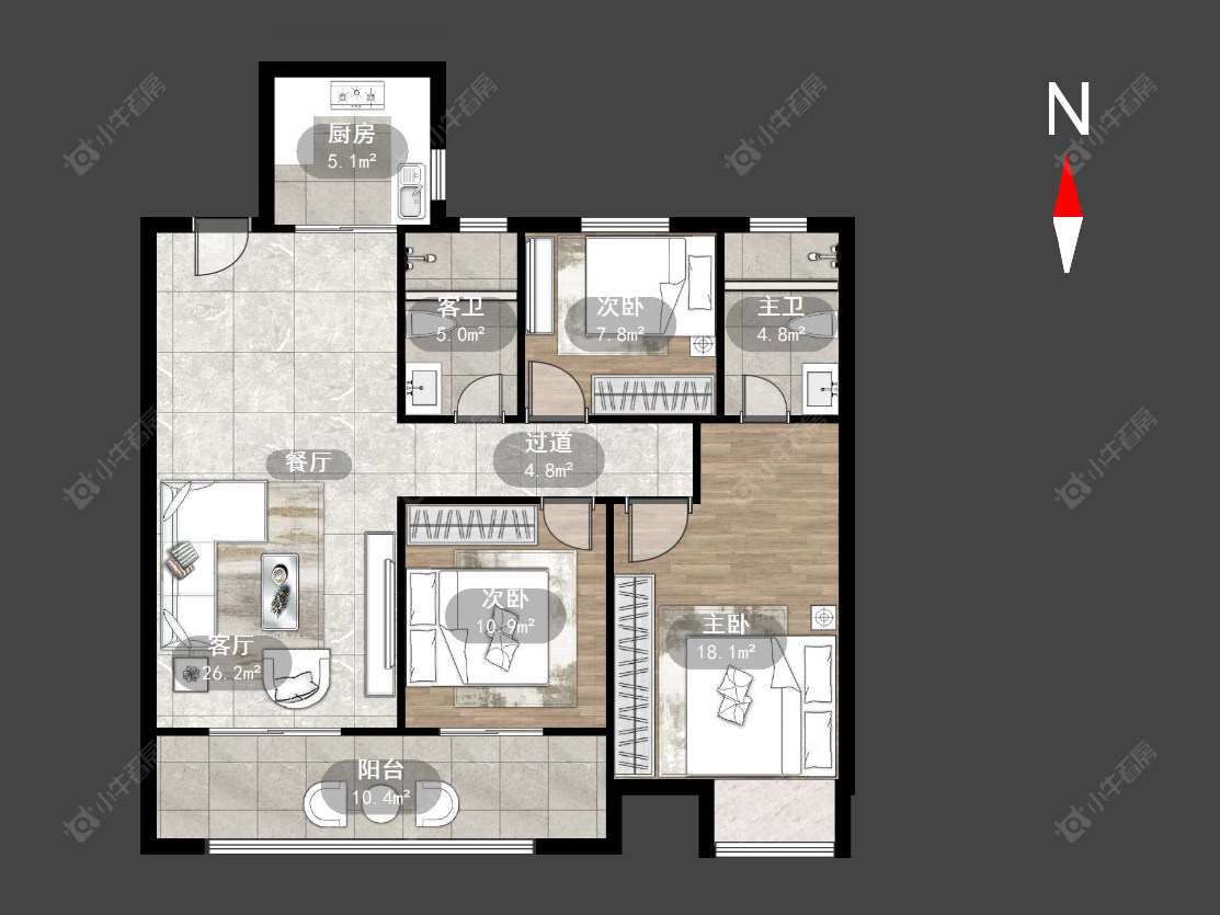 常州悦丰苑在售二手房源户型图_小牛看房