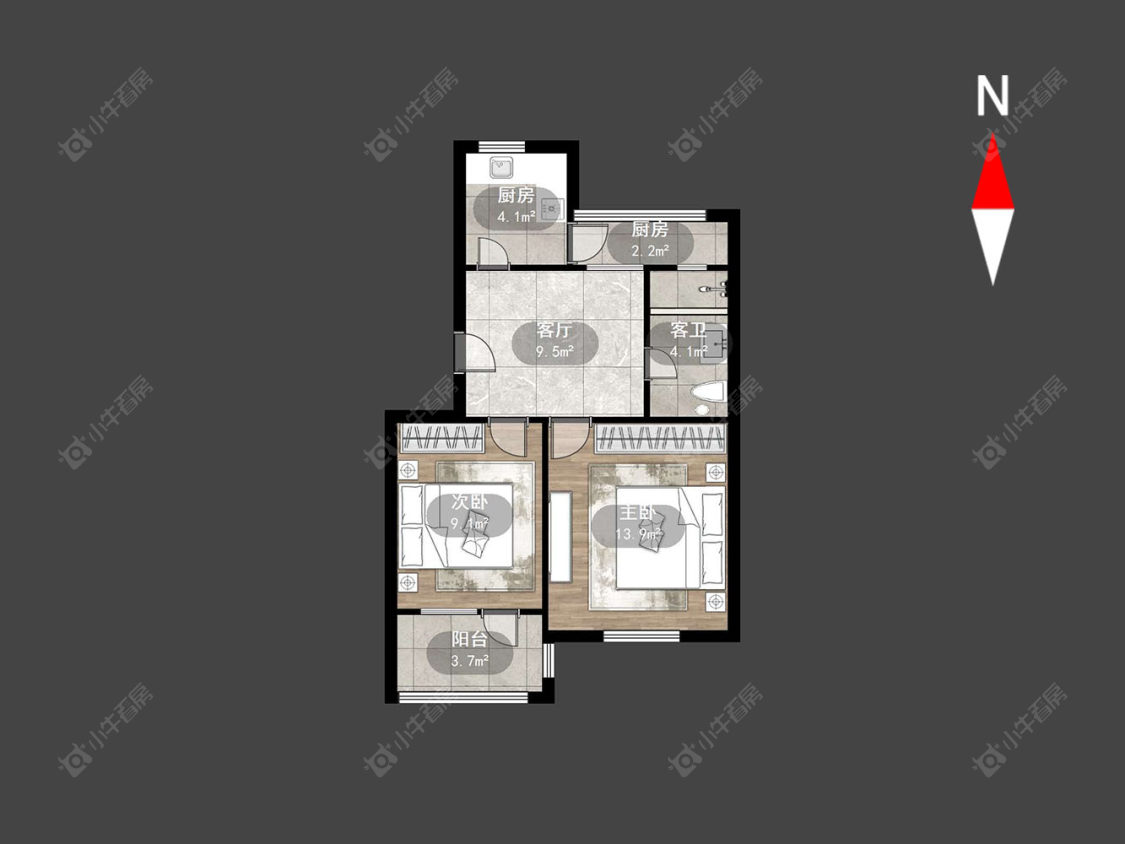 常州兰翔新村在售二手房源户型图_小牛看房