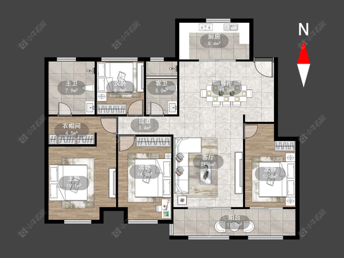 新城桃李郡房源户型图 常州新城桃李郡在售二手房源户型图_小牛看房