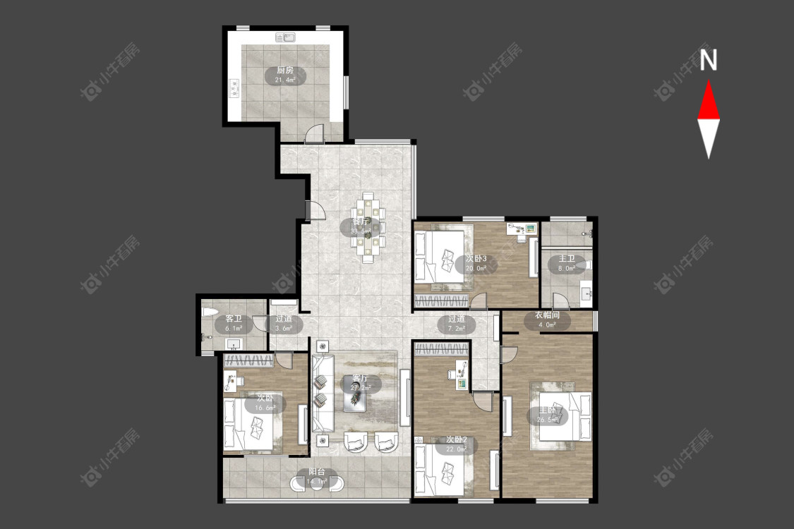 常州星河国际二区在售二手房源户型图_小牛看房