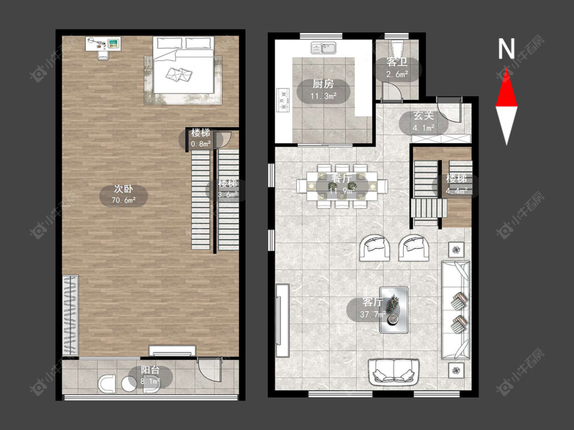 聚盛花园房源户型图 常州聚盛花园在售二手房源户型图_小牛看房