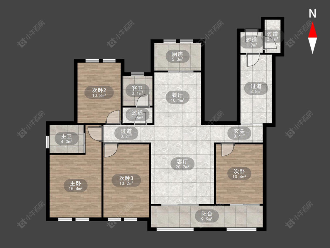 常州万骏金域丹堤在售二手房源户型图_小牛看房