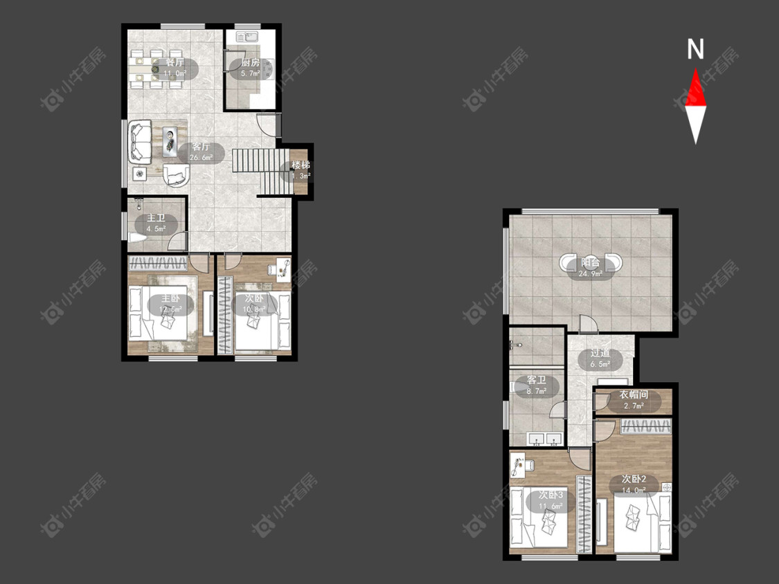 常州新四合院在售二手房源户型图_小牛看房