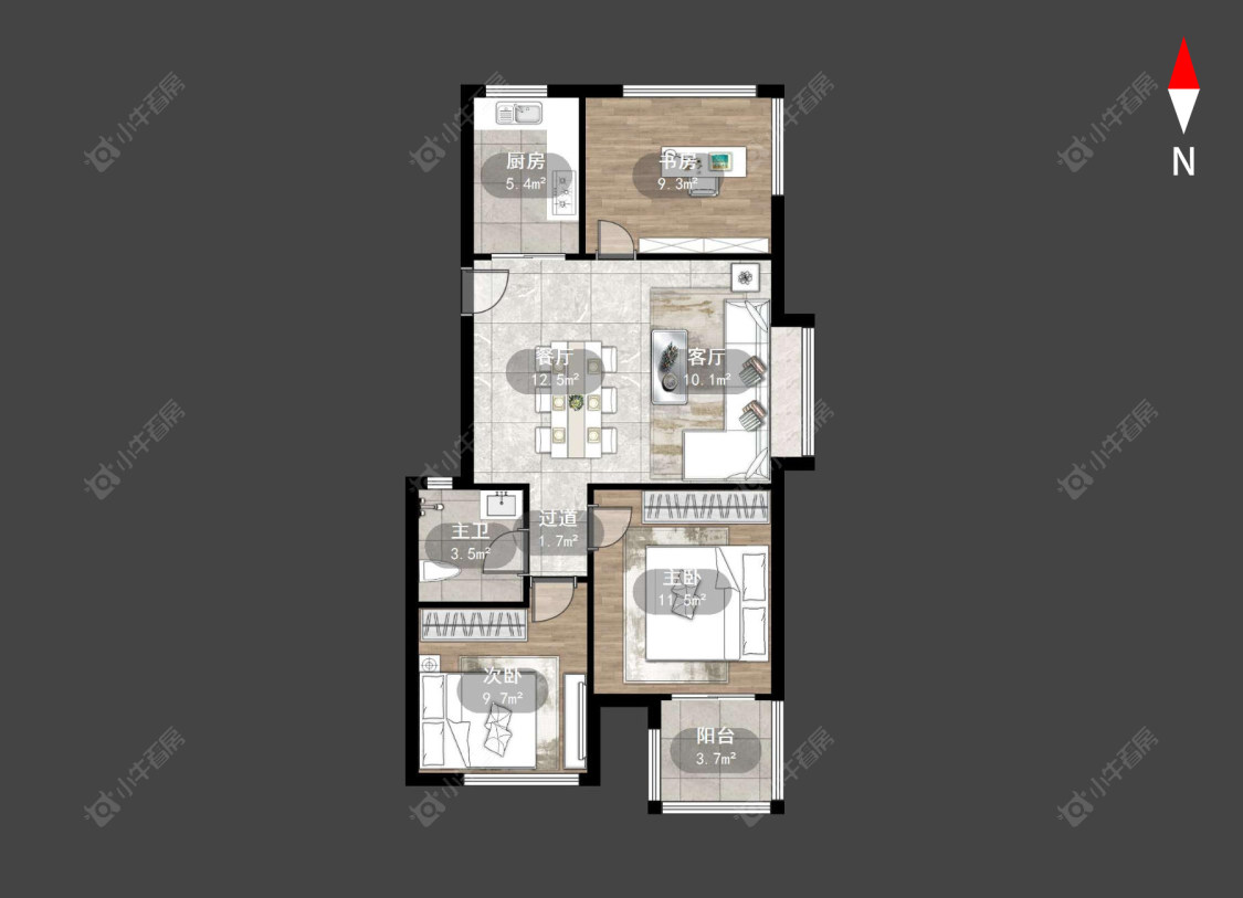 常州丰臣南郡在售二手房源户型图_小牛看房
