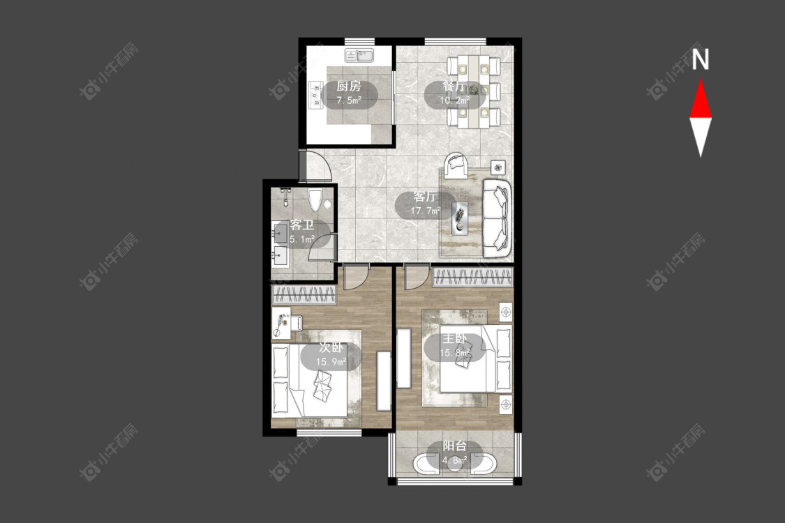 常州湾里新村在售二手房源户型图_小牛看房