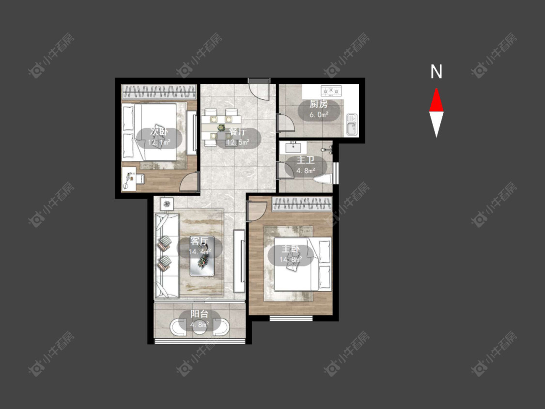 美林湖水岸枫情房源户型图 常州美林湖水岸枫情在售二手房源户型图_小牛看房