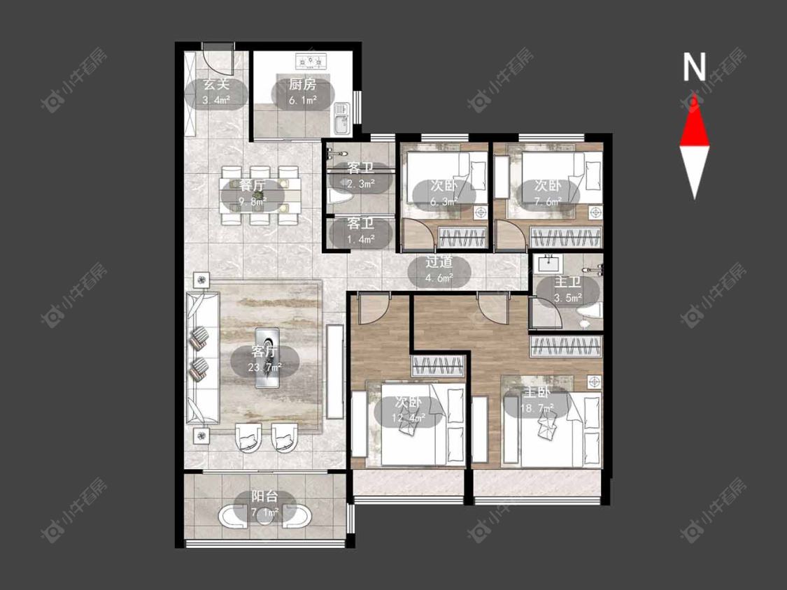 碧桂园浅水湾房源户型图 常州碧桂园浅水湾在售二手房源户型图_小牛看房