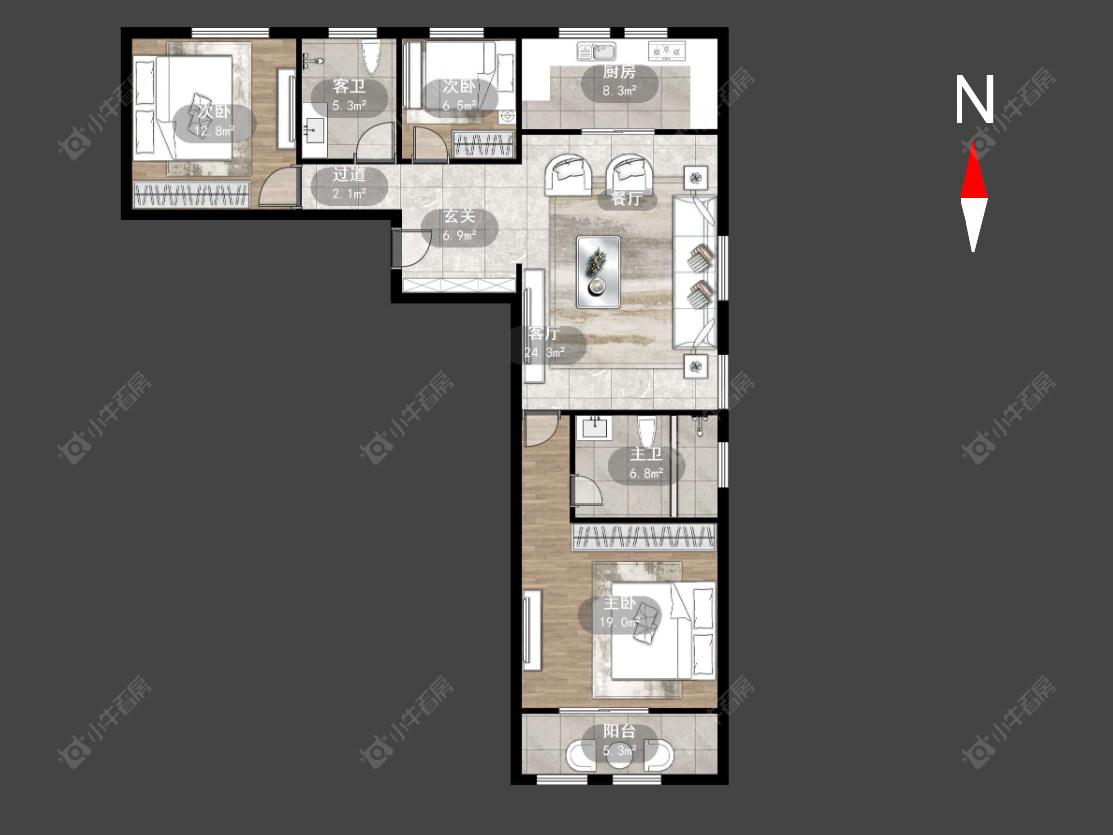 常州泰和之春在售二手房源户型图_小牛看房