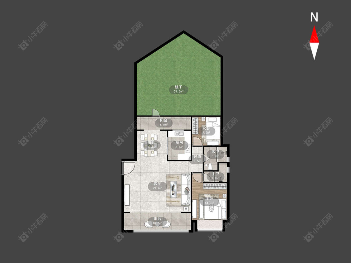 阳光城禹洲宸悦房源户型图 常州阳光城禹洲宸悦在售二手房源户型图_小牛看房