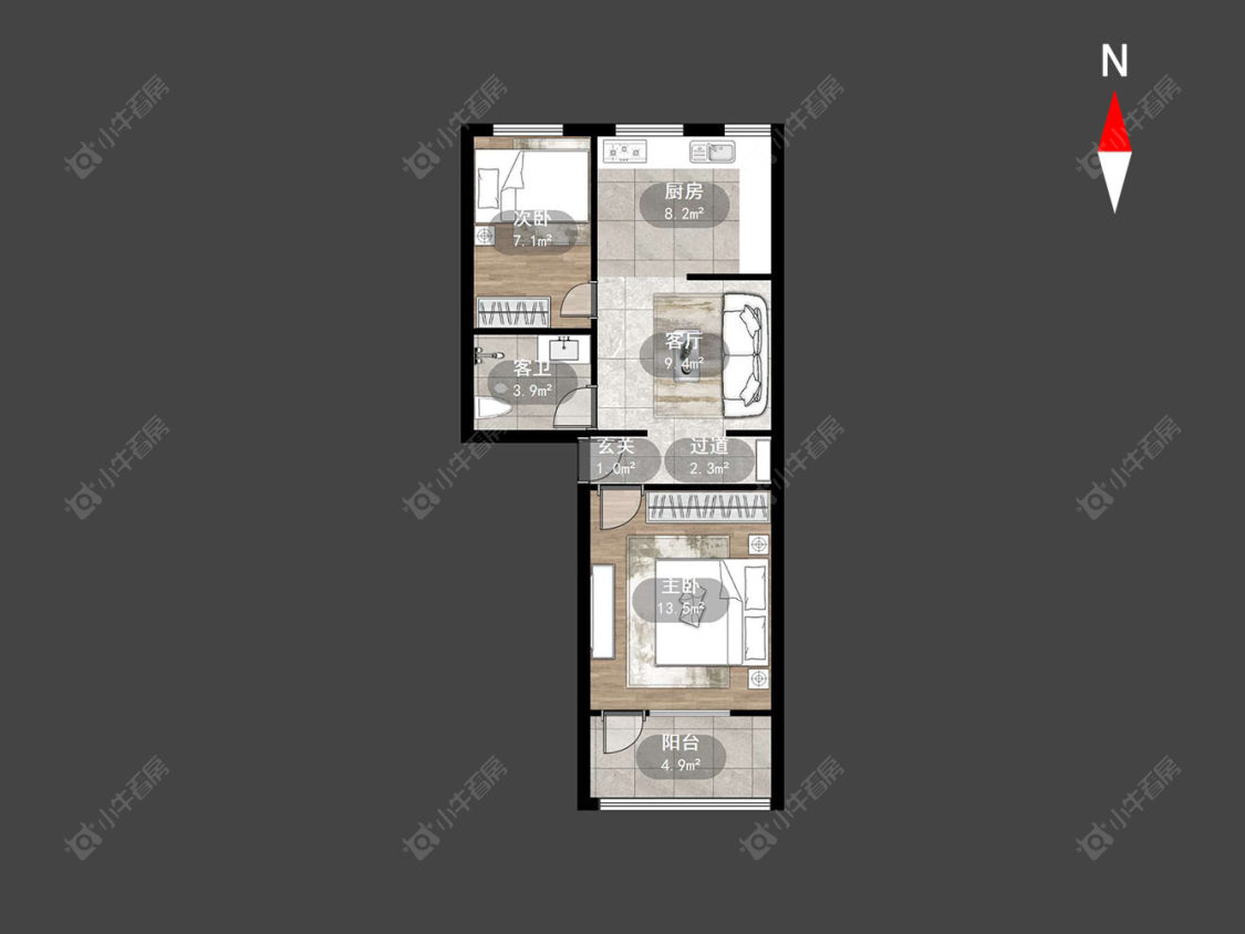 翠苑公寓房源户型图 常州翠苑公寓在售二手房源户型图_小牛看房