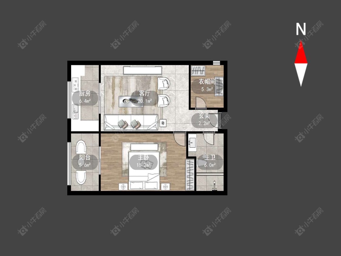 常州朗诗邻里中心在售二手房源户型图_小牛看房