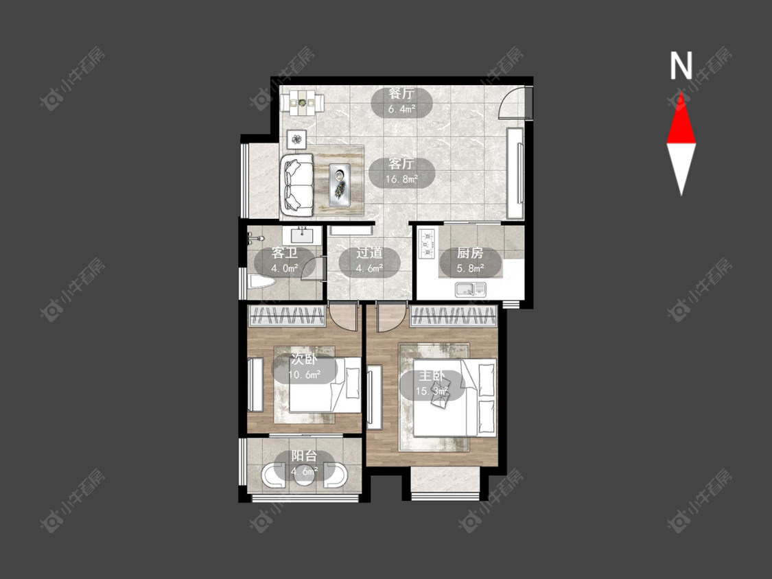 常州景秀世家在售二手房源户型图_小牛看房