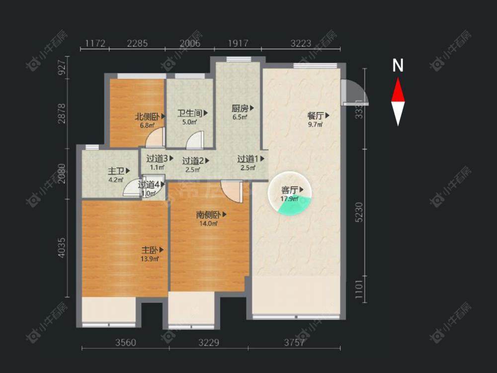 白马公馆房源户型图 常州白马公馆在售二手房源户型图_小牛看房