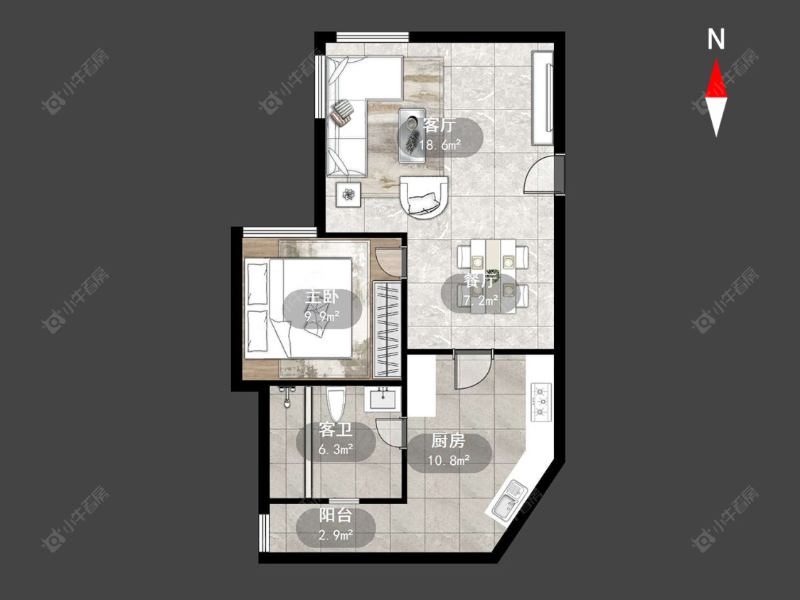 福康宁花园房源户型图 常州福康宁花园在售二手房源户型图_小牛看房