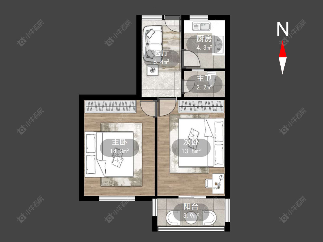 常州清凉新村在售二手房源户型图_小牛看房