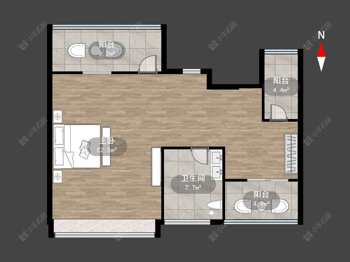 常州太湖院子在售二手房源户型图_小牛看房