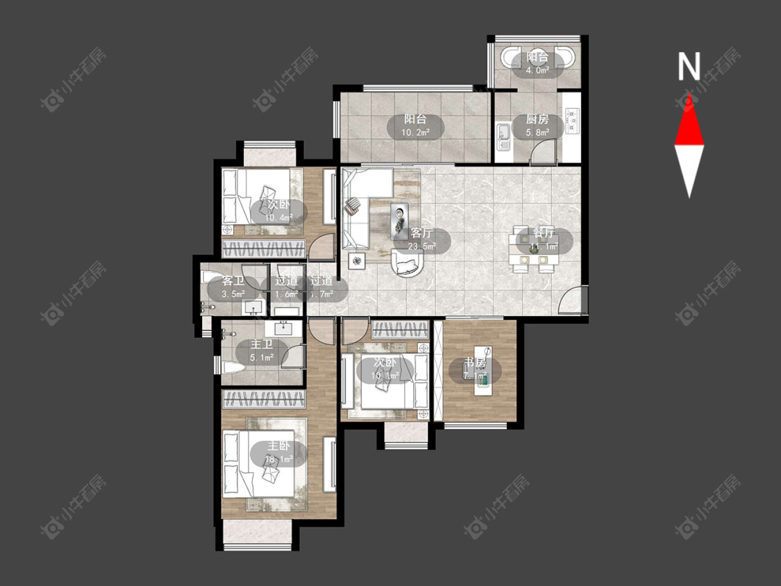 常州云山诗意在售二手房源户型图_小牛看房