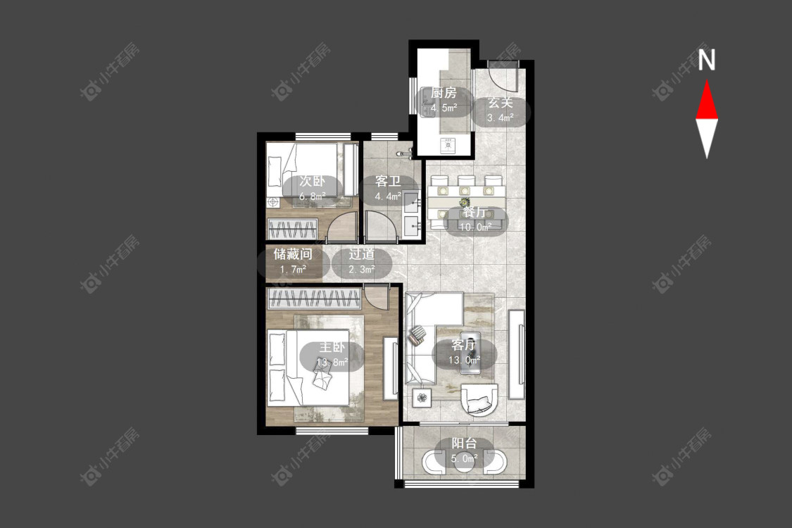 香聚雅苑东区房源户型图 常州香聚雅苑东区在售二手房源户型图_小牛看房