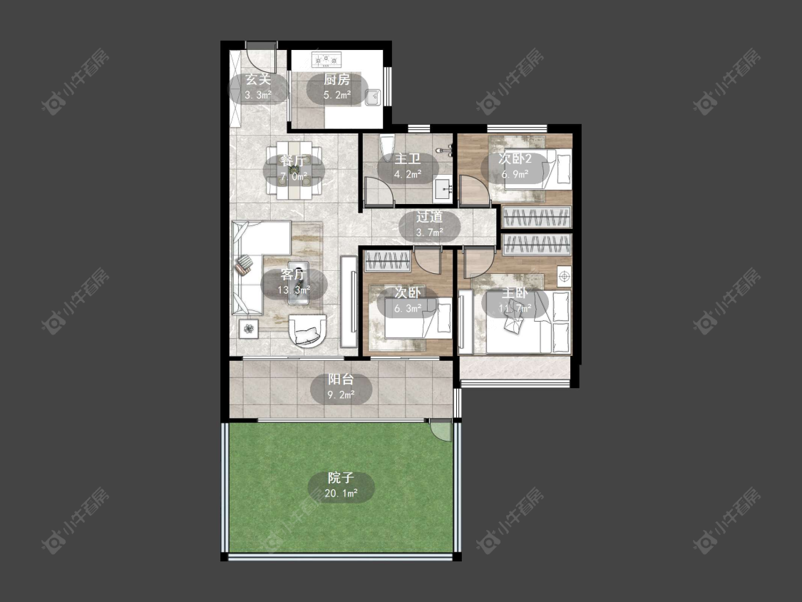 常州碧桂园壹号天禧在售二手房源户型图_小牛看房