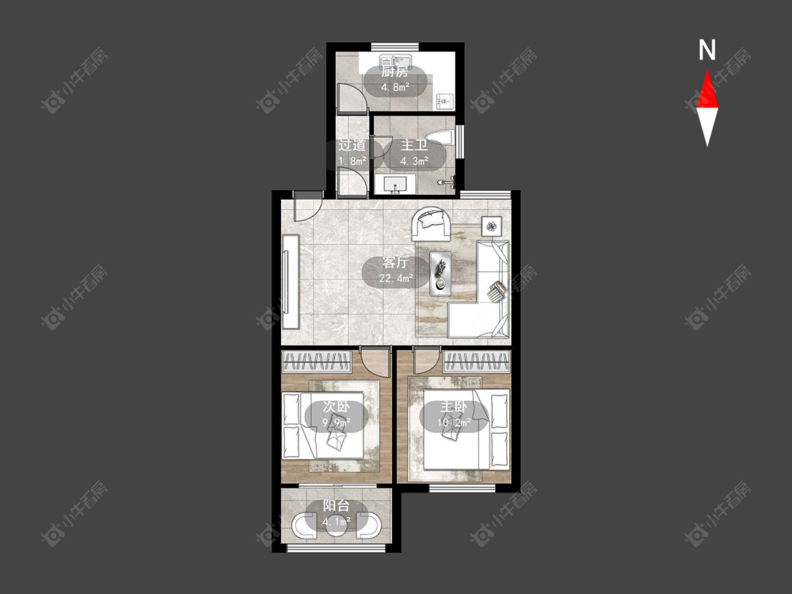 花园南村房源户型图 常州花园南村在售二手房源户型图_小牛看房