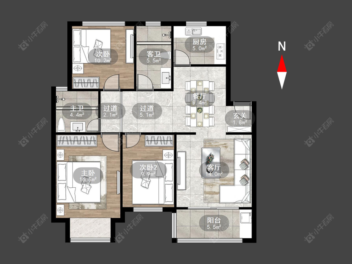 常州腾龙苑东区在售二手房源户型图_小牛看房