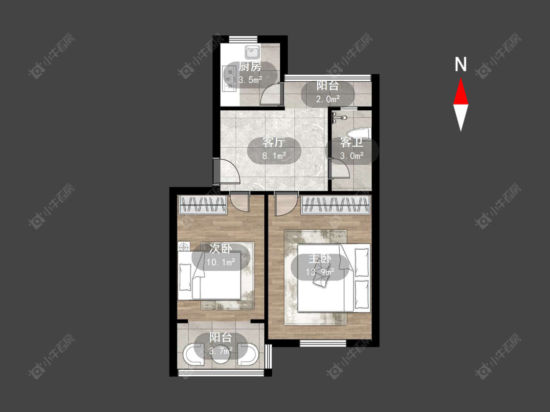 常州红梅东村在售二手房源户型图_小牛看房