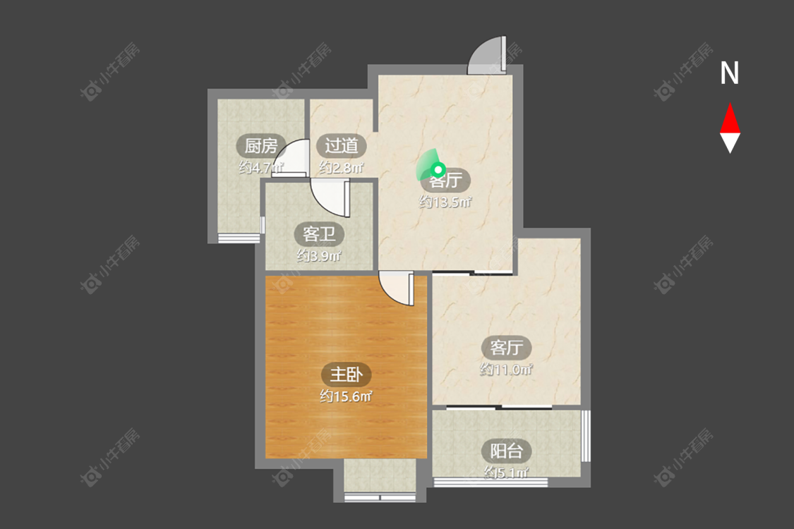 常州四季新城金典在售二手房源户型图_小牛看房