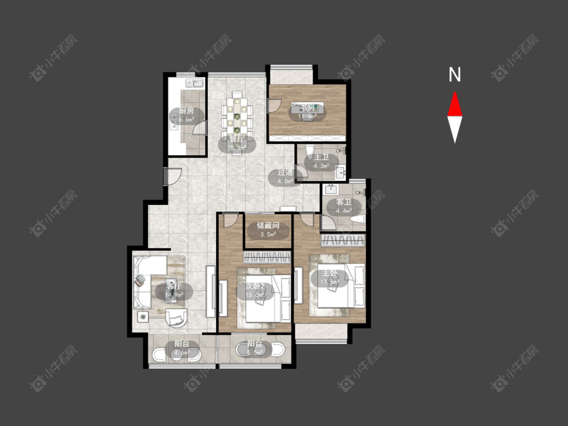 常州金田雅居在售二手房源户型图_小牛看房