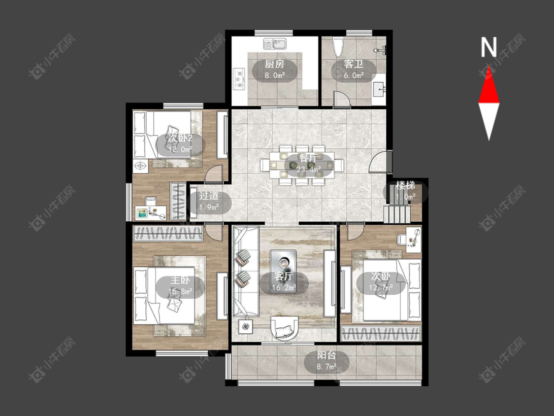 常州新世纪花园（江阴）在售二手房源户型图_小牛看房