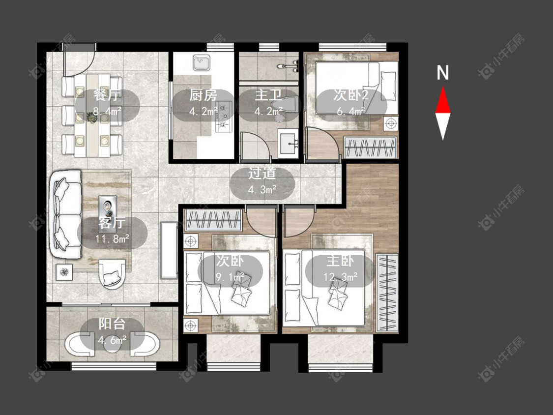 绿都万和城七区房源户型图 常州绿都万和城七区在售二手房源户型图_小牛看房
